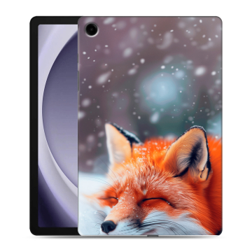 Силиконовый чехол на Samsung Galaxy Tab A9 Plus с принтом лиса