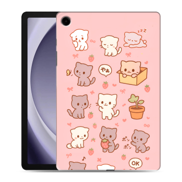 Силиконовый чехол на Samsung Galaxy Tab A9 Plus с принтом Hello Kitty Хелоу Кити