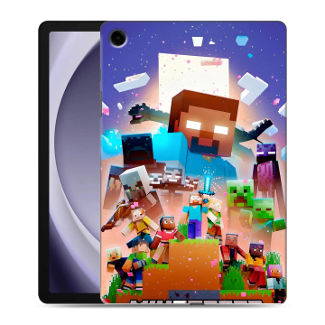 Силиконовый чехол на Samsung Galaxy Tab A9 Plus с принтом Майнкрафт Minecraft Силиконовый чехол на Samsung Galaxy Tab A9 Plus с принтом Майнкрафт Minecraft