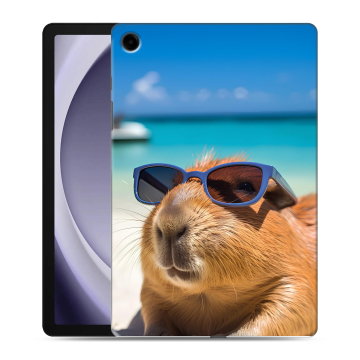Силиконовый чехол на Samsung Galaxy Tab A9 Plus с принтом Капибара
