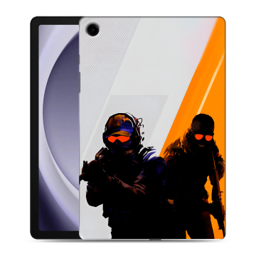 Силиконовый чехол на Samsung Galaxy Tab A9 Plus с принтом Контер страйк Counter strike