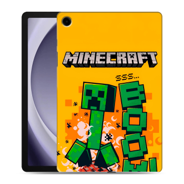 Силиконовый чехол на Samsung Galaxy Tab A9 Plus с принтом Майнкрафт Minecraft