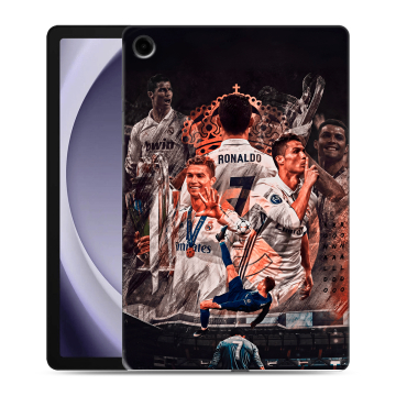 Силиконовый чехол на Samsung Galaxy Tab A9 Plus с принтом Реал Роналдо Real Ronaldo Силиконовый чехол на Samsung Galaxy Tab A9 Plus с принтом Реал Роналдо Real Ronaldo