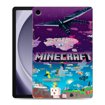 Силиконовый чехол на Samsung Galaxy Tab A9 Plus с принтом Майнкрафт Minecraft