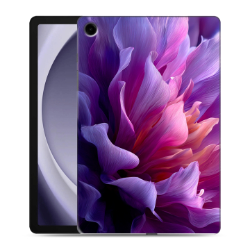 Силиконовый чехол на Samsung Galaxy Tab A9 Plus с принтом женский цветы