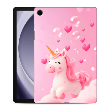 Силиконовый чехол на Samsung Galaxy Tab A9 Plus с принтом Единорог
