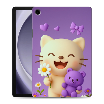Силиконовый чехол на Samsung Galaxy Tab A9 Plus с принтом для девочек