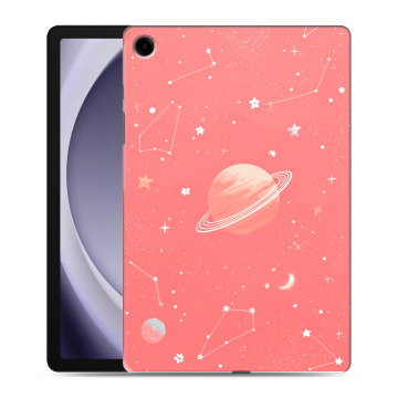 Силиконовый чехол на Samsung Galaxy Tab A9 Plus с принтом Розовый космос Силиконовый чехол на Samsung Galaxy Tab A9 Plus с принтом Розовый космос