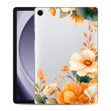 Силиконовый чехол на Samsung Galaxy Tab A9 Plus с принтом Цветы принт Силиконовый чехол на Samsung Galaxy Tab A9 Plus с принтом Цветы принт