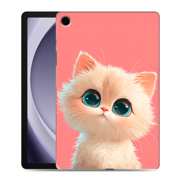Силиконовый чехол на Samsung Galaxy Tab A9 Plus с принтом Розовый котенок Силиконовый чехол на Samsung Galaxy Tab A9 Plus с принтом Розовый котенок
