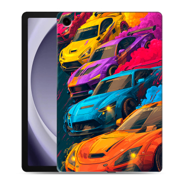 Силиконовый чехол на Samsung Galaxy Tab A9 Plus с принтом Тачки Силиконовый чехол на Samsung Galaxy Tab A9 Plus с принтом Тачки