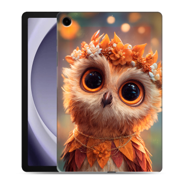 Силиконовый чехол на Samsung Galaxy Tab A9 Plus с принтом Милая сова