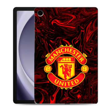 Силиконовый чехол на Samsung Galaxy Tab A9 Plus с принтом Manchester United