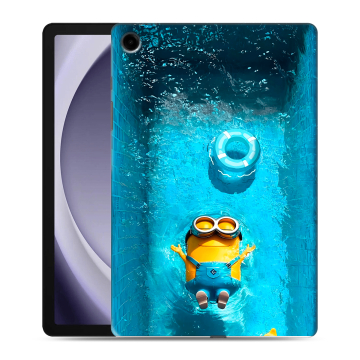 Силиконовый чехол на Samsung Galaxy Tab A9 Plus с принтом Миньоны Силиконовый чехол на Samsung Galaxy Tab A9 Plus с принтом Миньоны