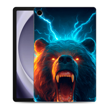 Силиконовый чехол на Samsung Galaxy Tab A9 Plus с принтом Медведь