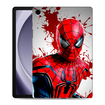 Силиконовый чехол на Samsung Galaxy Tab A9 Plus с принтом Spiderman Человек паук
