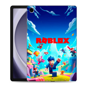 Силиконовый чехол на Samsung Galaxy Tab A9 Plus с принтом Roblox Роблокс
