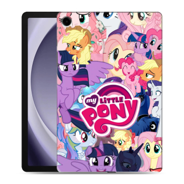 Силиконовый чехол на Samsung Galaxy Tab A9 Plus с принтом My little pony Дружба чудо