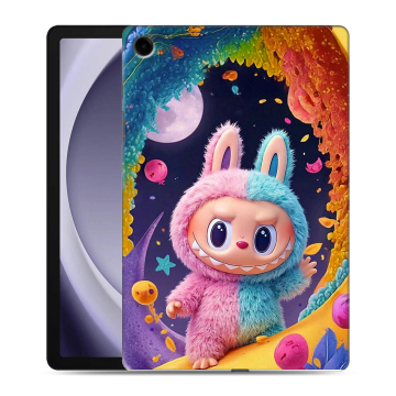 Силиконовый чехол на Samsung Galaxy Tab A9 Plus с принтом Labubu Лабубу