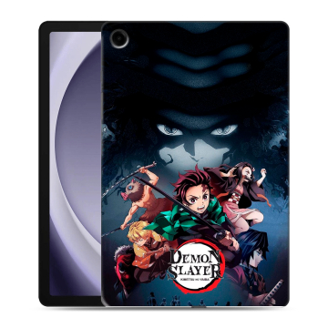 Силиконовый чехол на Samsung Galaxy Tab A9 Plus с принтом Demon Slayer Клинок рассекающий демонов