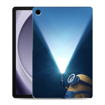 Силиконовый чехол на Samsung Galaxy Tab A9 Plus с принтом Миньоны