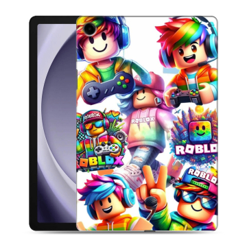 Силиконовый чехол на Samsung Galaxy Tab A9 Plus с принтом Roblox Роблокс