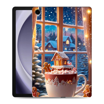 Силиконовый чехол на Samsung Galaxy Tab A9 Plus с принтом Новый год