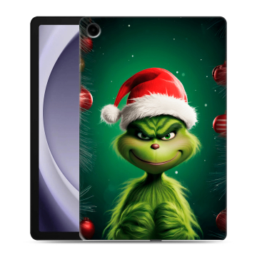 Силиконовый чехол на Samsung Galaxy Tab A9 Plus с принтом Гринч Новый год Рождество