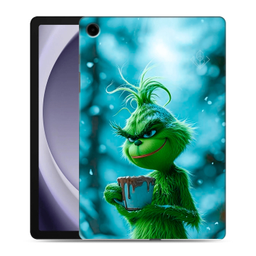 Силиконовый чехол на Samsung Galaxy Tab A9 Plus с принтом Новый год гринч