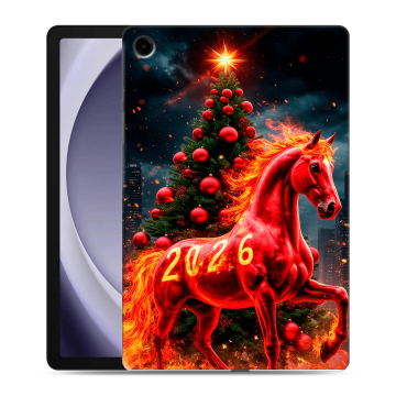 Силиконовый чехол на Samsung Galaxy Tab A9 Plus с принтом Новый год