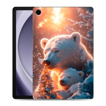 Силиконовый чехол на Samsung Galaxy Tab A9 Plus с принтом Новый год Силиконовый чехол на Samsung Galaxy Tab A9 Plus с принтом Новый год