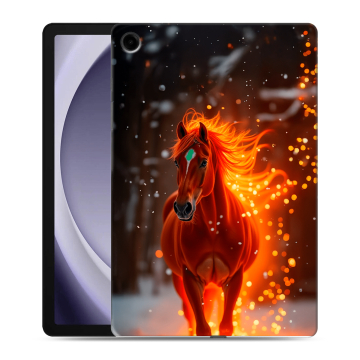 Силиконовый чехол на Samsung Galaxy Tab A9 Plus с принтом Новый год Силиконовый чехол на Samsung Galaxy Tab A9 Plus с принтом Новый год