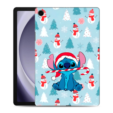 Силиконовый чехол на Samsung Galaxy Tab A9 Plus с принтом Стич Новый год Силиконовый чехол на Samsung Galaxy Tab A9 Plus с принтом Стич Новый год