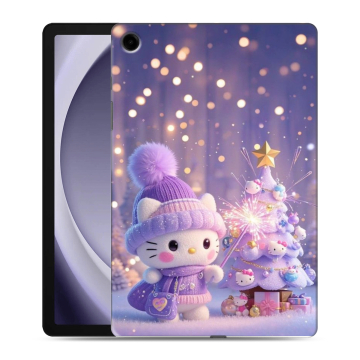 Силиконовый чехол на Samsung Galaxy Tab A9 Plus с принтом Новый год Силиконовый чехол на Samsung Galaxy Tab A9 Plus с принтом Новый год