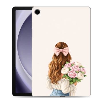 Силиконовый чехол на Samsung Galaxy Tab A9 Plus с принтом женский