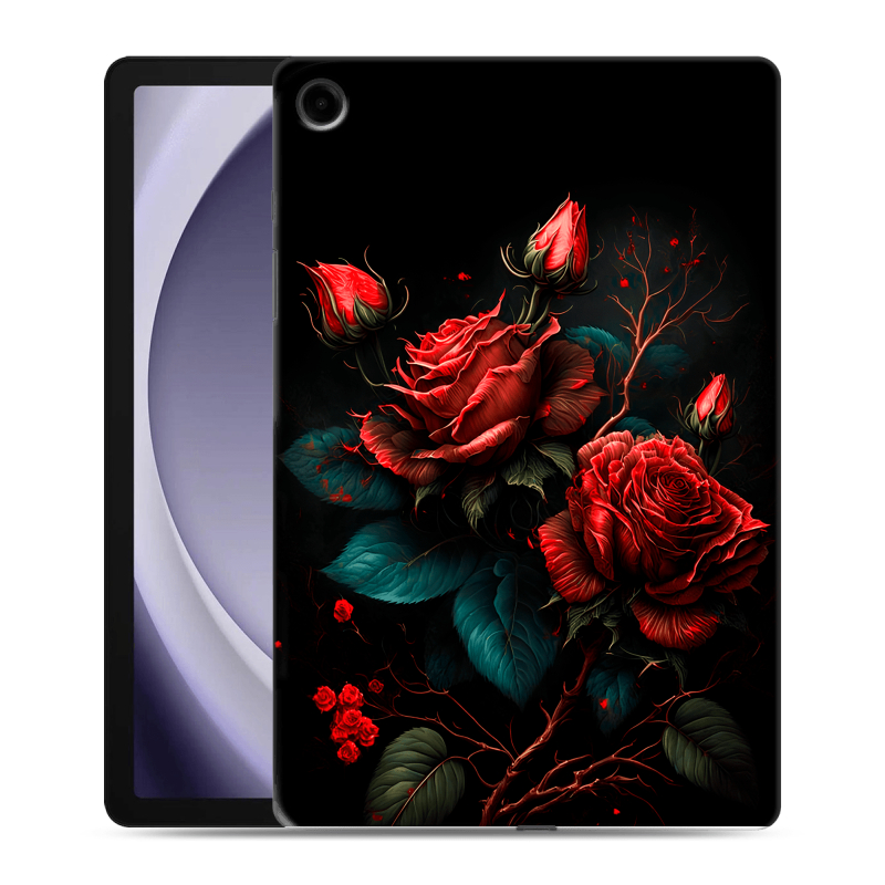Силиконовый чехол на Samsung Galaxy Tab A9 Plus с принтом Розы красные Силиконовый чехол на Samsung Galaxy Tab A9 Plus с принтом Розы красные