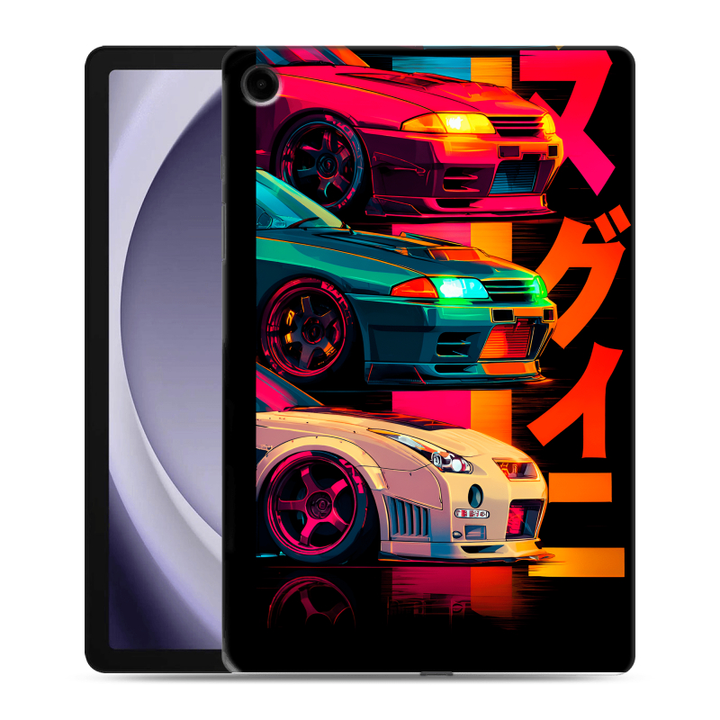 Силиконовый чехол на Samsung Galaxy Tab A9 Plus с принтом Гоночные машины Силиконовый чехол на Samsung Galaxy Tab A9 Plus с принтом Гоночные машины