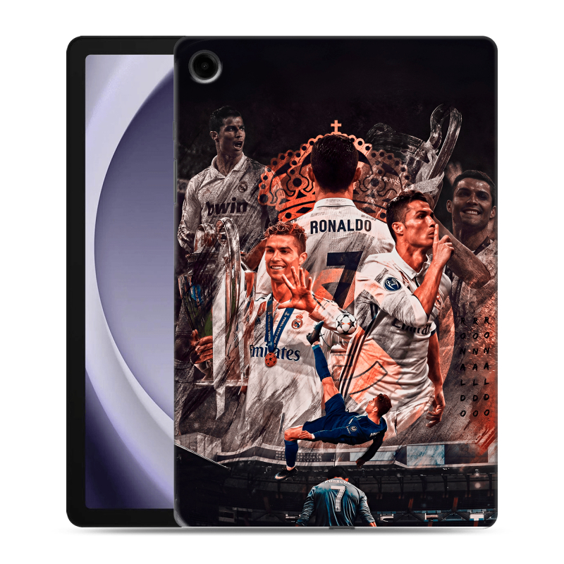 Силиконовый чехол на Samsung Galaxy Tab A9 Plus с принтом Реал Роналдо Real Ronaldo Силиконовый чехол на Samsung Galaxy Tab A9 Plus с принтом Реал Роналдо Real Ronaldo