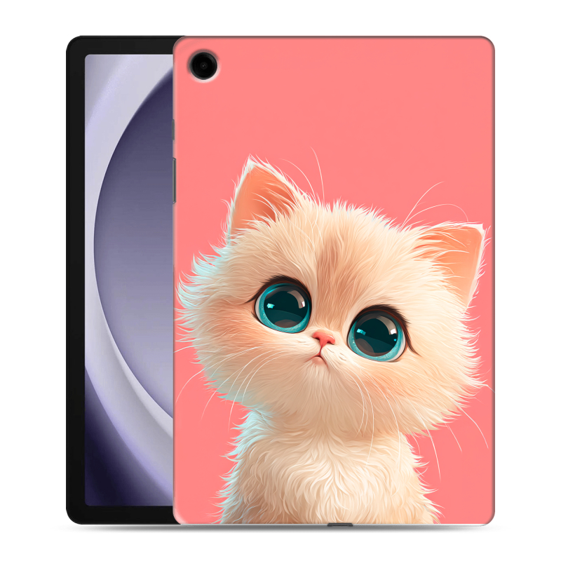 Силиконовый чехол на Samsung Galaxy Tab A9 Plus с принтом Розовый котенок Силиконовый чехол на Samsung Galaxy Tab A9 Plus с принтом Розовый котенок
