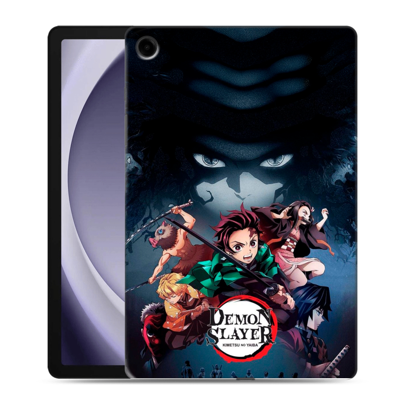 Силиконовый чехол на Samsung Galaxy Tab A9 Plus с принтом Demon Slayer Клинок рассекающий демонов Силиконовый чехол на Samsung Galaxy Tab A9 Plus с принтом Demon Slayer Клинок рассекающий демонов