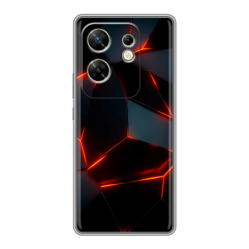 Силиконовый чехол на Infinix Zero 30 4G с принтом Яркие абстракции