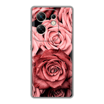 Силиконовый чехол на Infinix Zero 30 4G с принтом Цветы розы