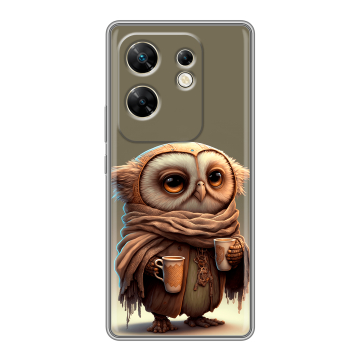 Силиконовый чехол на Infinix Zero 30 4G с принтом Сова