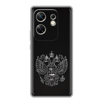 Силиконовый чехол на Infinix Zero 30 4G с принтом Герб России Силиконовый чехол на Infinix Zero 30 4G с принтом Герб России