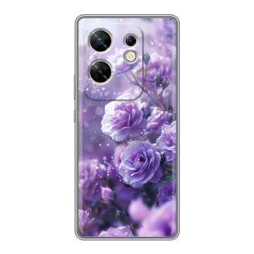 Силиконовый чехол на Infinix Zero 30 4G с принтом Розы цветы Силиконовый чехол на Infinix Zero 30 4G с принтом Розы цветы