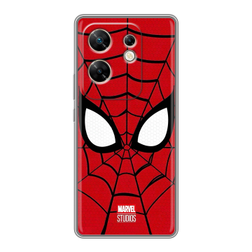 Силиконовый чехол на Infinix Zero 30 4G с принтом человек паук spiderman Силиконовый чехол на Infinix Zero 30 4G с принтом человек паук spiderman