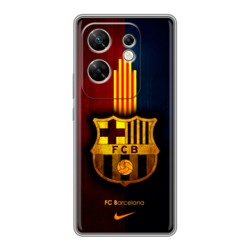 Силиконовый чехол на Infinix Zero 30 4G с принтом Барселона Barcelona Силиконовый чехол на Infinix Zero 30 4G с принтом Барселона Barcelona
