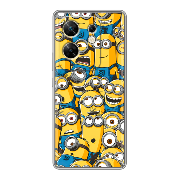 Силиконовый чехол на Infinix Zero 30 4G с принтом Миньоны Силиконовый чехол на Infinix Zero 30 4G с принтом Миньоны