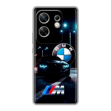 Силиконовый чехол на Infinix Zero 30 4G с принтом БМВ BMW Силиконовый чехол на Infinix Zero 30 4G с принтом БМВ BMW