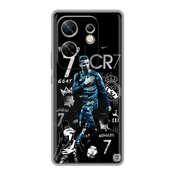 Силиконовый чехол на Infinix Zero 30 4G с принтом Реал Роналдо Силиконовый чехол на Infinix Zero 30 4G с принтом Реал Роналдо